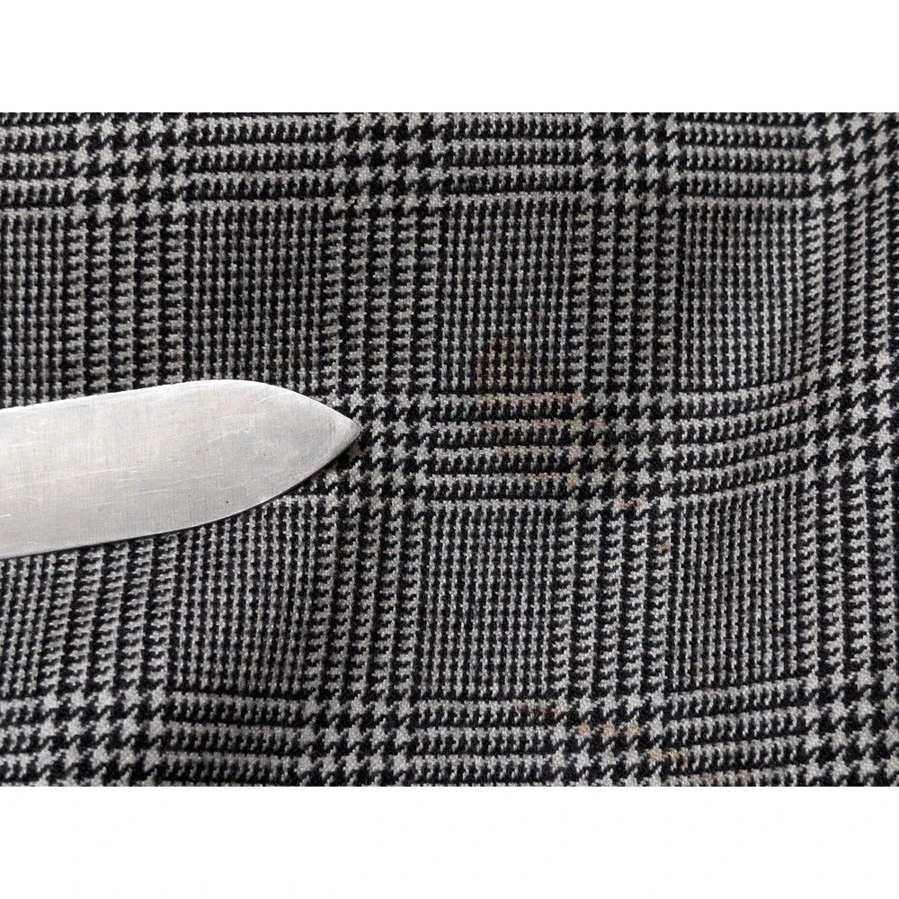 LORO PIANA SFI Jacobsons 100% Cashmere Blazer Sport Coat 44 Long Black Plaid